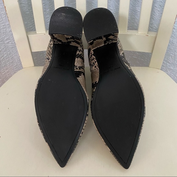 Marc Fisher Retta Zip Bootie Snake Python Print Leather - Picture 5 of 9